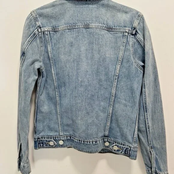 Lucky Brand Tomboy Trucker Denim Jacket | Size Small | Blue Jean Wash - Picture 3 of 11